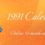 1991 Calendar MyBirthday Ninja