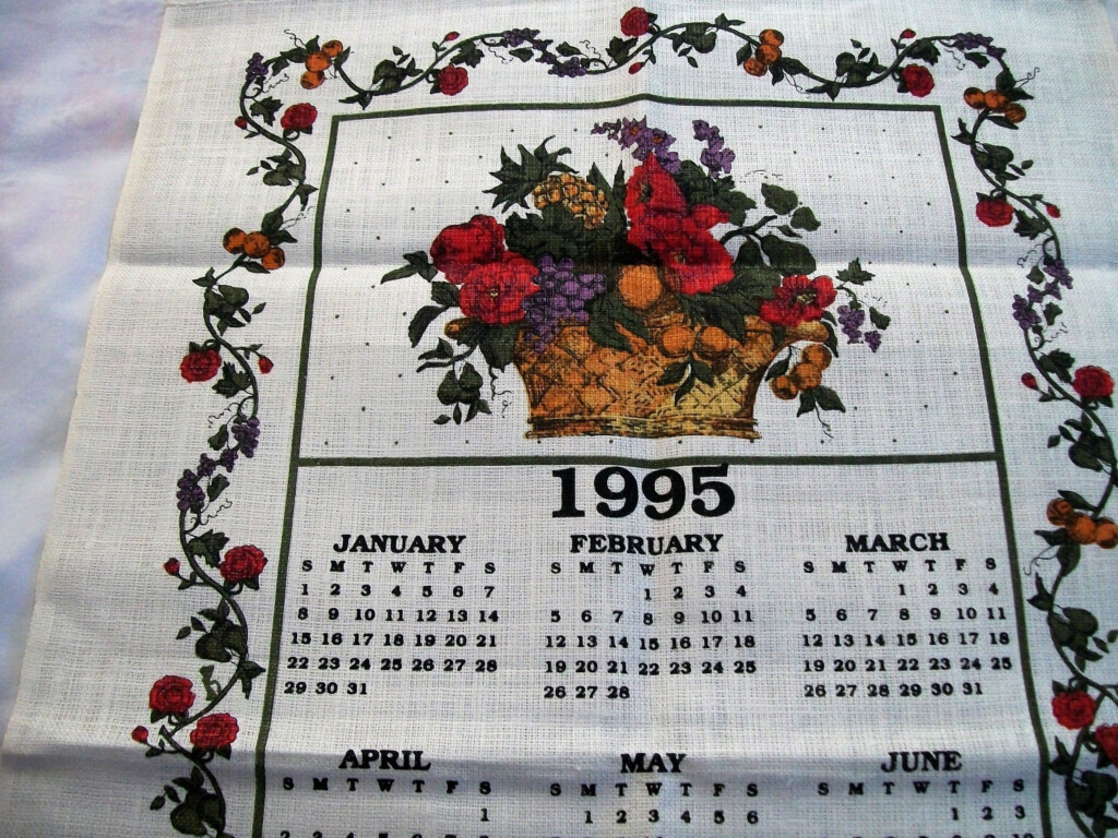1995 Calendar Free Download Printable Calendar Templates