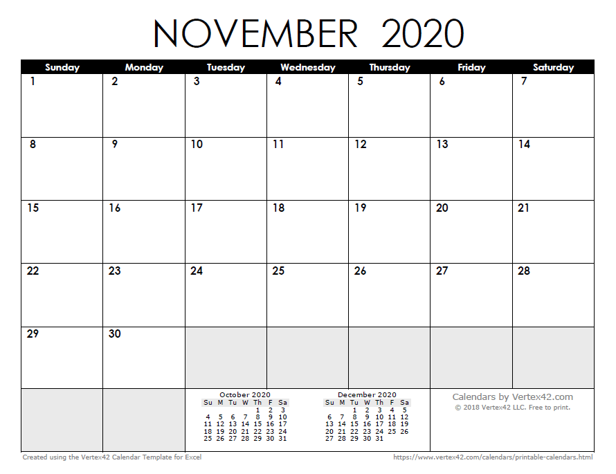 2020 Calendar Templates And Images