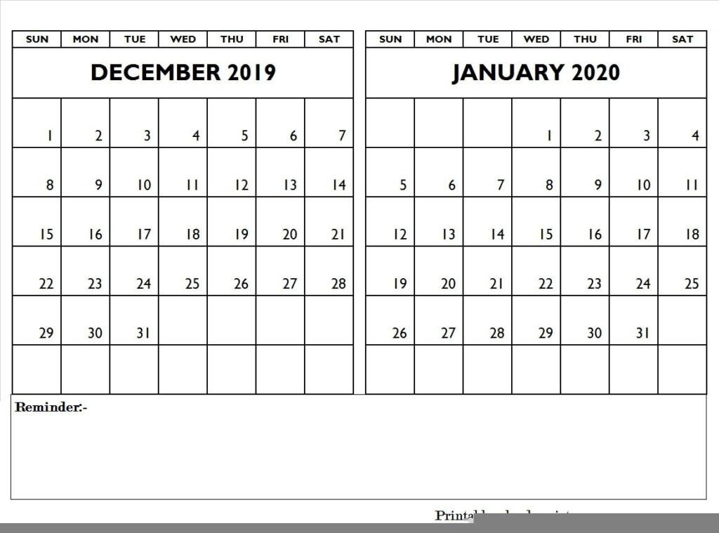 2020 Monthly Calendar Template August Thru December Example Calendar 