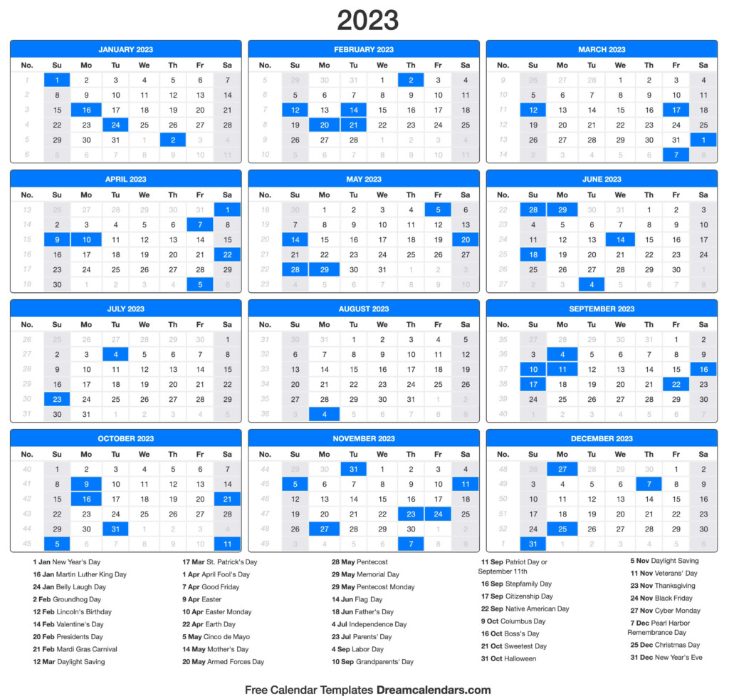 2023 Calendar