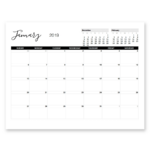 8 5 X 11 Blank Printable Calender Calendar Template Printable