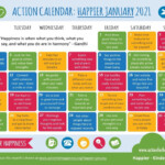 ACTION FOR HAPPINESS CALENDAR JANUARY 2021 SFT Foundation