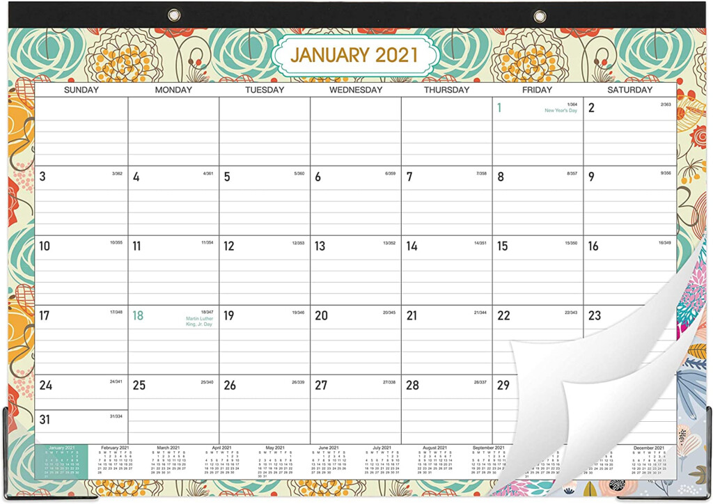Amazon 2021 Desk Calendar 12 Months Desk Wall Calendar Pad 22 