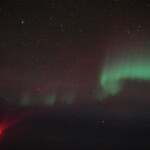 APOD 2008 January 7 Quadrantid Meteors And Aurora From The Air