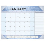 At A Glance 89701 22 X 17 Slate Blue Monthly January 2021 December 