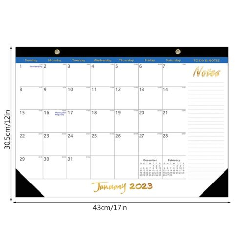 Calendar From January 2023 To 2024 Ju Ne English Desk Calendar Portable 