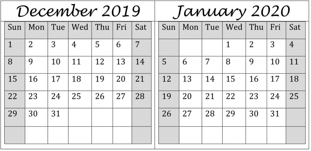 Catch January December 2020 Calendar Printable Calendar Printables 