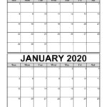Catch January December 2020 Calendar Printable Calendar Printables