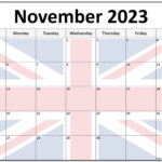 Collection Of November 2023 Photo Calendars With Image Filters