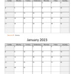 December 2022 And January 2023 Calendar WikiDates