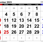 December 2023 Calendar With January 2022 Calendar 2022