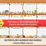 EDITABLE January 2023 Calendar New Year Planner Colorful Etsy Singapore