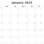 February 2023 Printable Calender