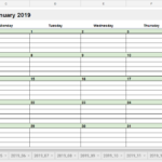 Free 2019 Editorial Calendar In Google Sheets Young Adult Money