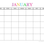 Free Printable Blank Monthly Calendars 2020 2021 2022 2023