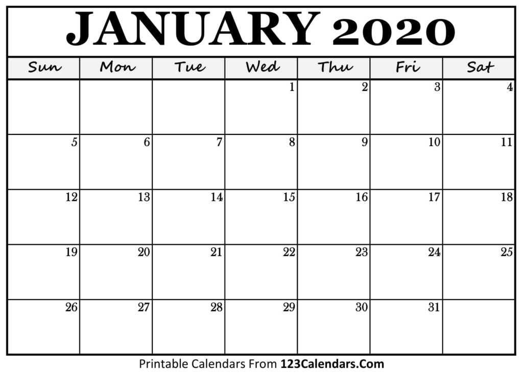 Free Printable Calendar 123Calendars