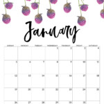 Free Printable Calendar 2020 Floral Paper Trail Design