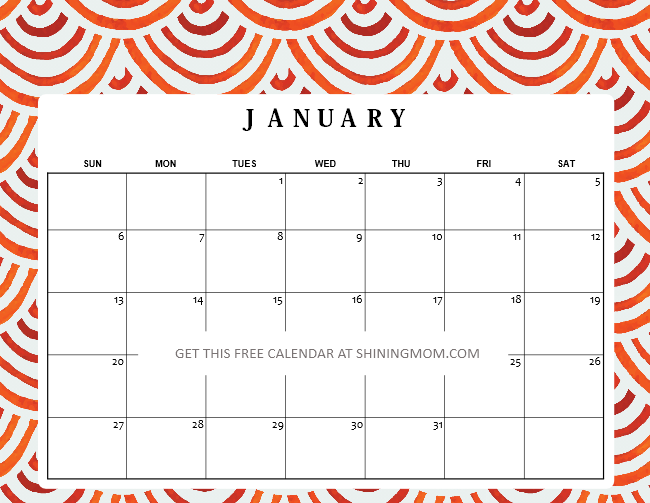 Free Printable January 2019 Calendar 12 Awesome Designs Printable 