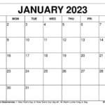 Free Printable January 2022 Calendars