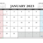 Free Printable January 2023 Calendar 12 Templates Calendar 