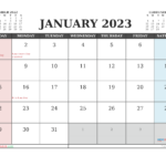 Free Printable January 2023 Calendar 12 Templates Calendar