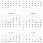 Jan Jun 2023 Printable Calendar Six Months Per Page Printable Calendar