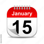 January 15 Calendar Icon Stock Photo And Royalty free Images On