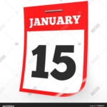 January 15 Calendar Image Photo Free Trial Bigstock