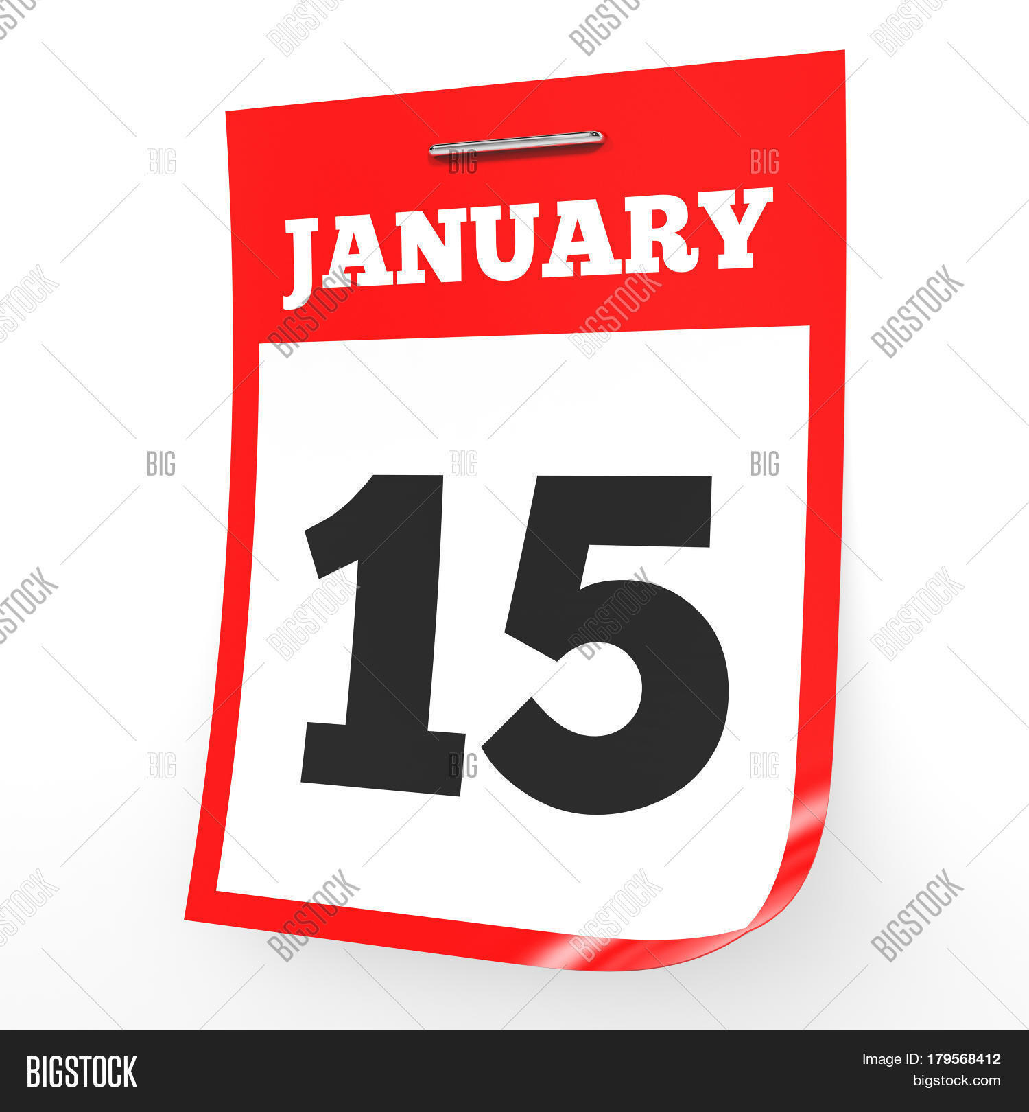 January 15 Calendar Image Photo Free Trial Bigstock