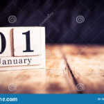 January 1st 1 January First Of January Calendar Month Date Or