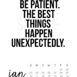January 2016 Printable Calendar With Inspirational Quote Www