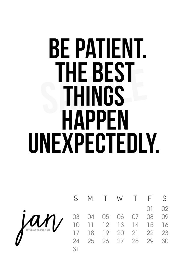 January 2016 Printable Calendar With Inspirational Quote Www 