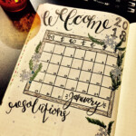 January 2018 Bullet Journal Calendar January Bullet Journal Bullet 