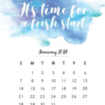 January 2018 Calendar With Quotes And Saying