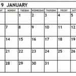 January 2019 Calendar FREE DOWNLOAD Printable Templates Lab