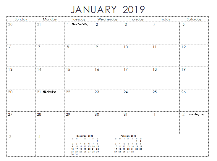 January 2019 Spreadsheet Google Calendar Calendar Calendar 