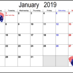 January 2019 United States Calendar Usa Holidays Holiday Calendar 