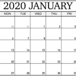 January 2020 Calendar Excel Worksheet january january2020calendar 