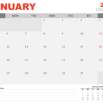 January 2020 Calendar For PowerPoint And Google Slides PresentationGO