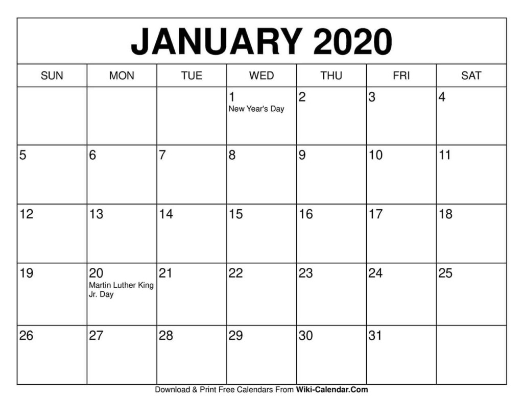 January 2021 Calendar Free Download Printable Calendar Templates