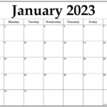 January 2023 Calendar Free Printable Calendar Templates