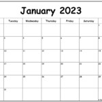January 2023 Monday Calendar Monday To Sunday