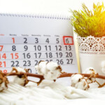 January 6th Day 6 Of Month On White Calendar Stock Image Image Of