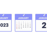 January Calendar Design January 2 2023 Calendar Icon For Schedule