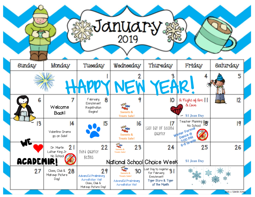 January Calendar Of Events APA News Room