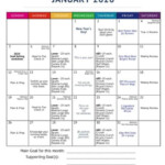 January Calendar Running Log And Planner Free Printable Run Eat Repeat
