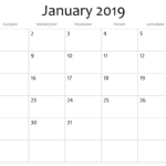 January Month Blank Printable Calendar Calendar Printables Calendar