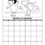 January Northern Hemisphere Calendar Template Education World