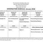 January Regents Schedule New Lebanon CSD